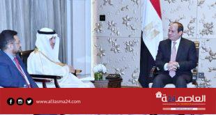 الرئيس عبدالفتاح السيسى خلال لقائه مع رئيس مجموعة البنك الإسلامي للتنمية بدولة الإمارات