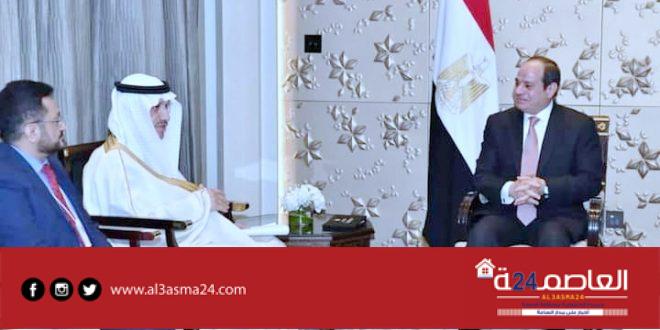 الرئيس عبدالفتاح السيسى خلال لقائه مع رئيس مجموعة البنك الإسلامي للتنمية بدولة الإمارات